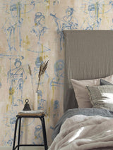 Scalamandre Yumiko Indigo Wallpaper