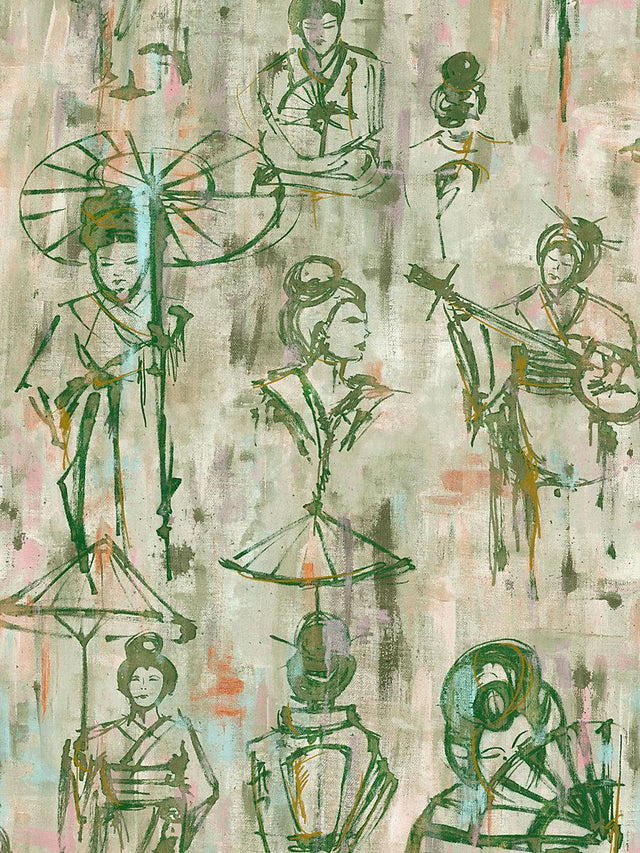 Scalamandre Yumiko Leaf Wallpaper