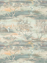 Scalamandre Sagimai Aqua Wallpaper