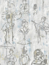 Scalamandre Yumiko Silver Screen Wallpaper