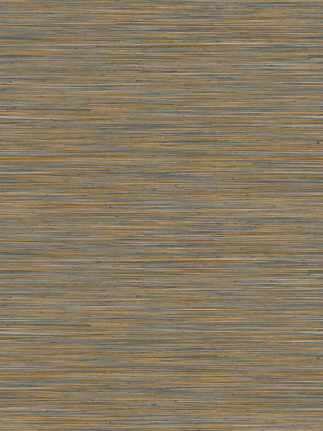 Scalamandre Akita Blue Orange Wallpaper