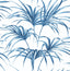 Seabrook Tropical Palm Leaf Coastal Blue Wallpaper