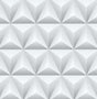 Seabrook Triangle Origami Gray Wallpaper