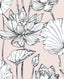 Seabrook Lotus Floral Blush & Ebony Wallpaper
