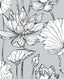 Seabrook Lotus Floral Gray & Ebony Wallpaper