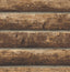 Seabrook Log Cabin Walnut Wallpaper