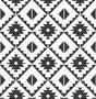 Seabrook Southwest Tile Black Wallpaper