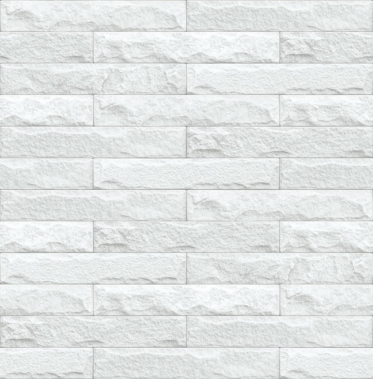 Seabrook Limestone Brick Eggshell & Gray Wallpaper