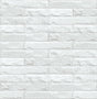 Seabrook Limestone Brick Eggshell & Gray Wallpaper