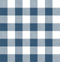 Seabrook Picnic Plaid Navy & White Wallpaper