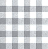 Seabrook Picnic Plaid Gray & White Wallpaper