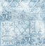 Seabrook Patchwork Blue & Eggshell Wallpaper