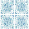 Seabrook Mandala Teal & Blue Wallpaper