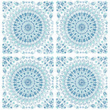 Seabrook Mandala Teal & Blue Wallpaper