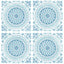 Seabrook Mandala Teal & Blue Wallpaper