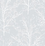 Seabrook Tree Branches Daydream Gray Wallpaper