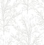 Seabrook Tree Branches Pearl Gray Wallpaper
