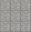 Seabrook Faux Embossed Tile Metallic Silver & Charcoal Wallpaper