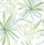 Seabrook Spider Plants Green Wallpaper