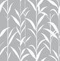 Seabrook Bamboo Leaves Gray Wallpaper