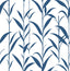 Seabrook Bamboo Leaves Navy Blue & White Wallpaper