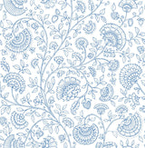 Seabrook Paisley Trail Blue Bell Wallpaper