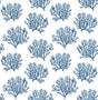 Seabrook Coastal Coral Reef Marine Blue Wallpaper