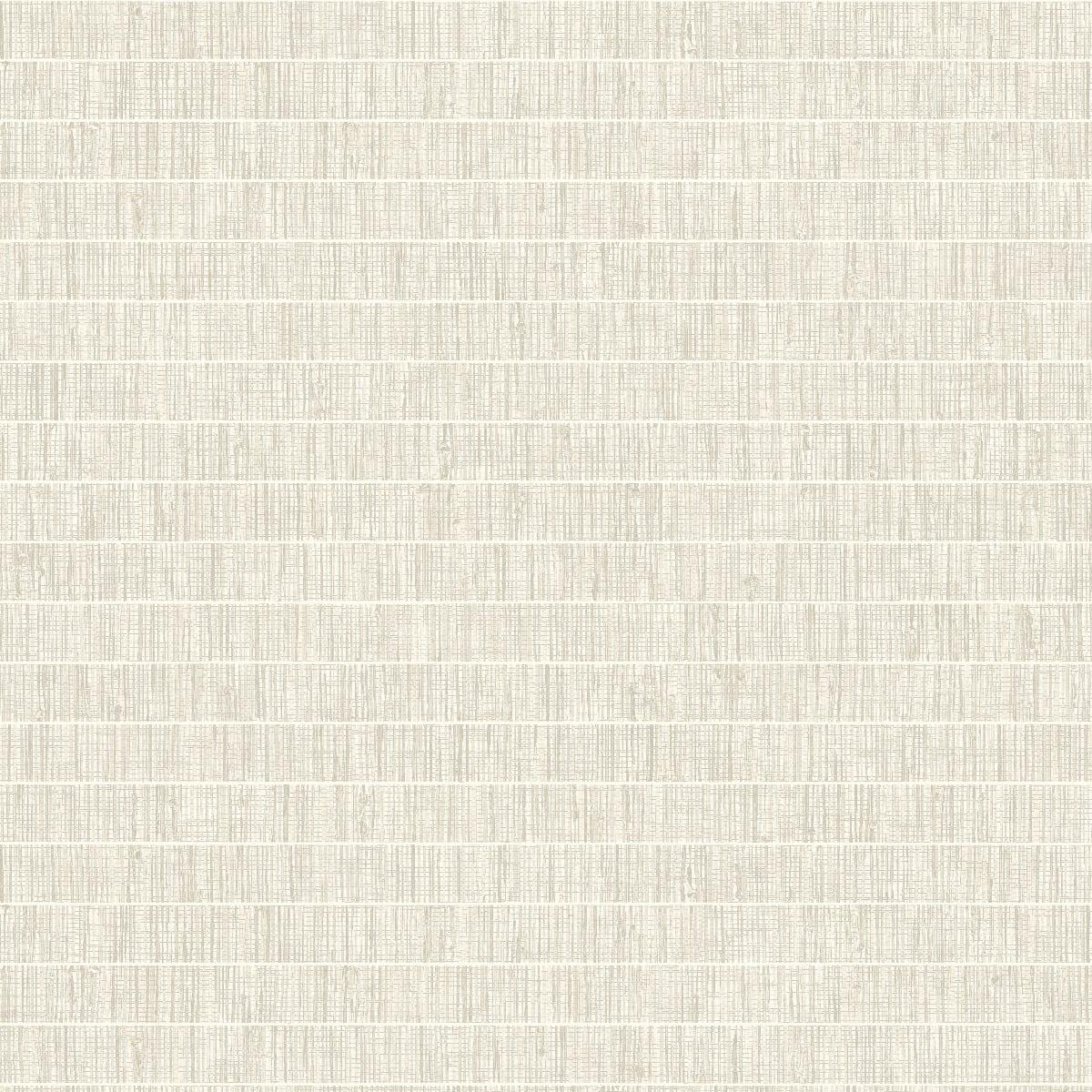 Seabrook Blue Grass Band Off-White Wallpaper