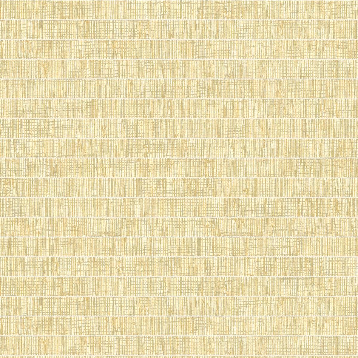 Seabrook Blue Grass Band Golden Wheat Wallpaper