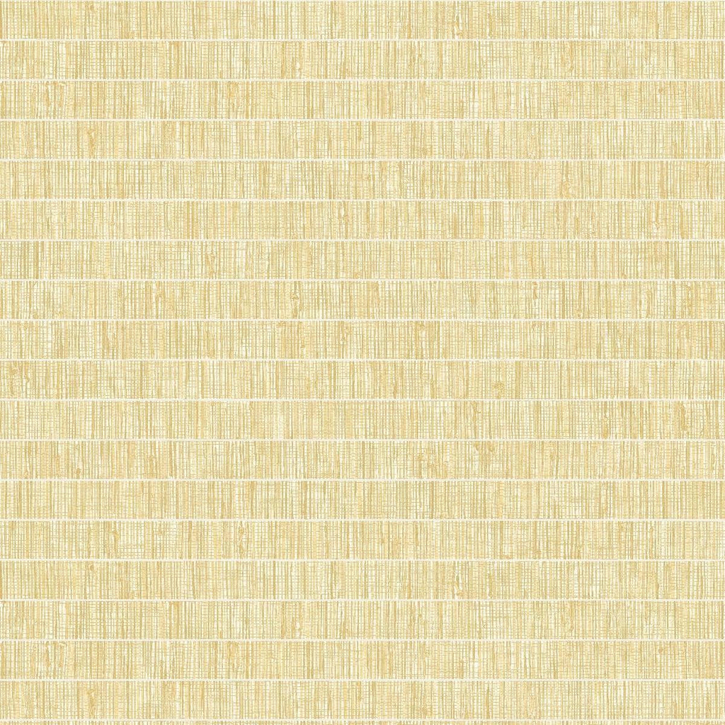 Seabrook Blue Grass Band Golden Wheat Wallpaper