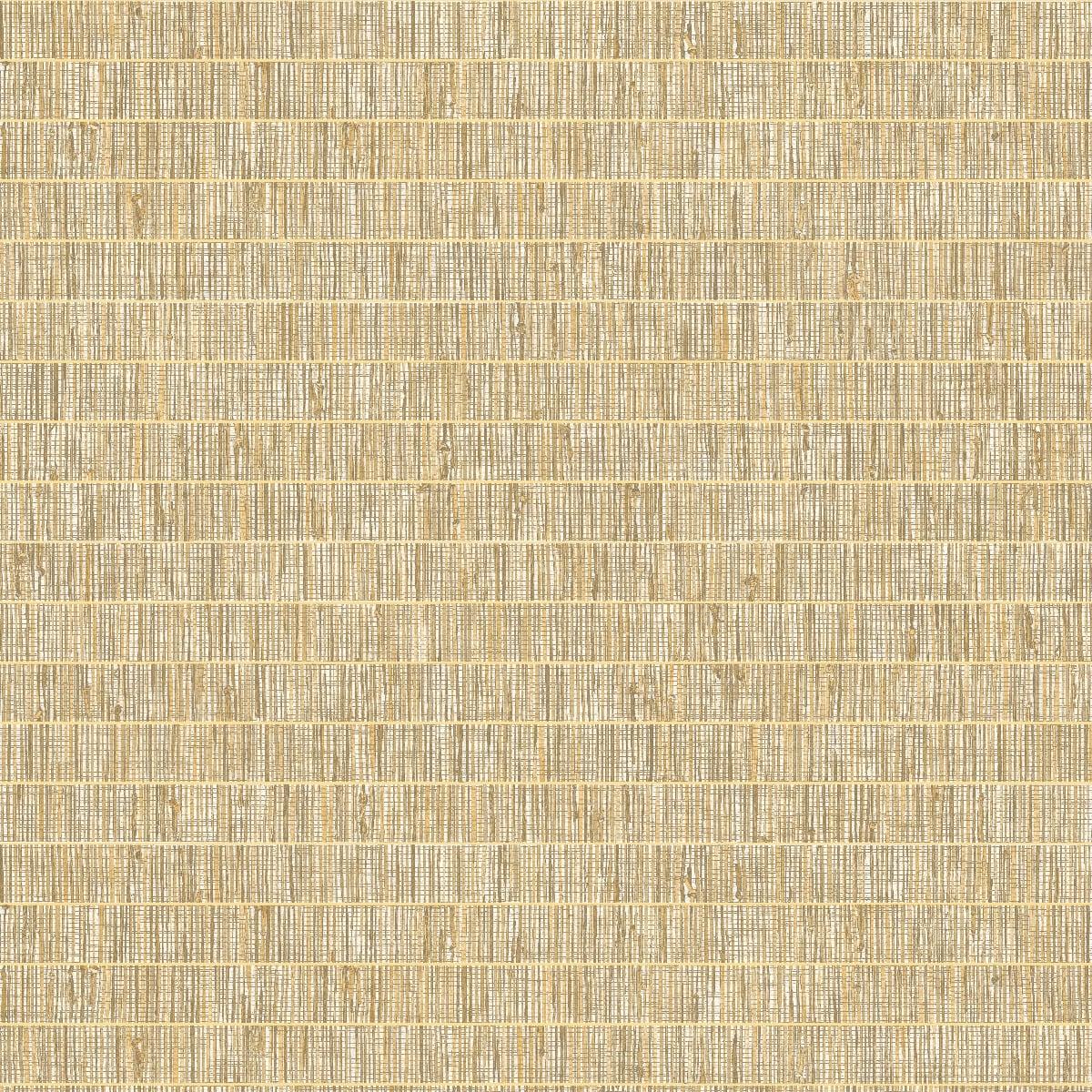Seabrook Blue Grass Band Beige Wallpaper