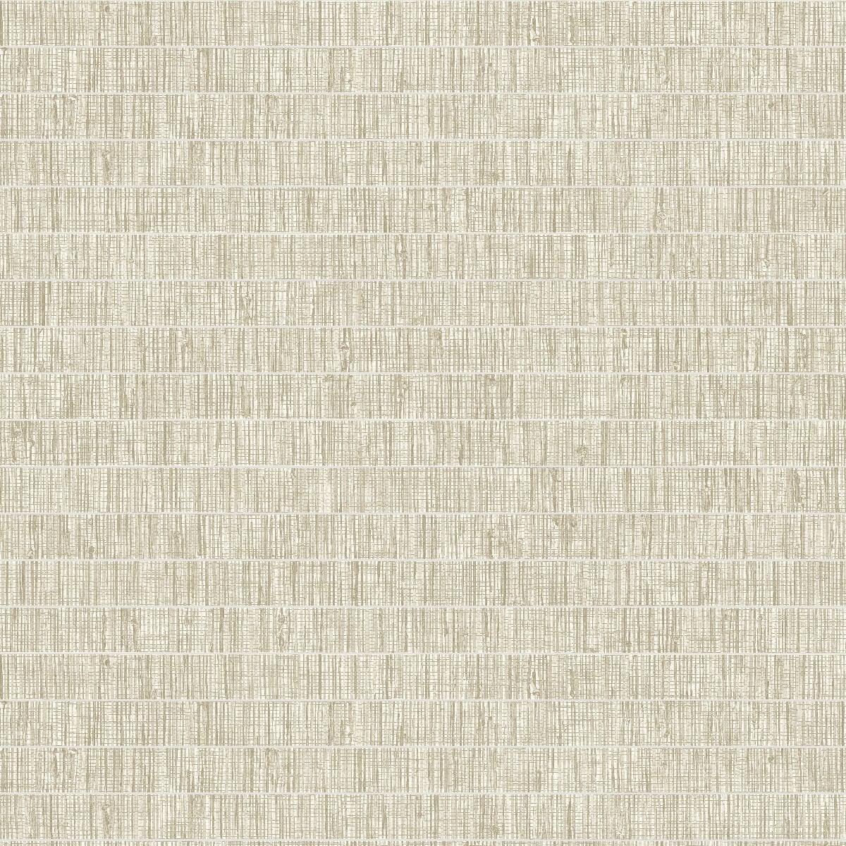 Seabrook Blue Grass Band Beige Wallpaper