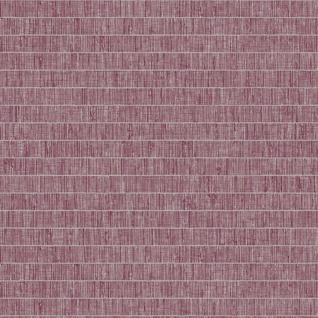 Seabrook Blue Grass Band Pink Wallpaper