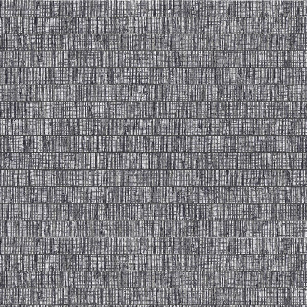Seabrook Blue Grass Band Grey Wallpaper