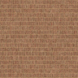 Seabrook Blue Grass Band Terra Cotta Wallpaper