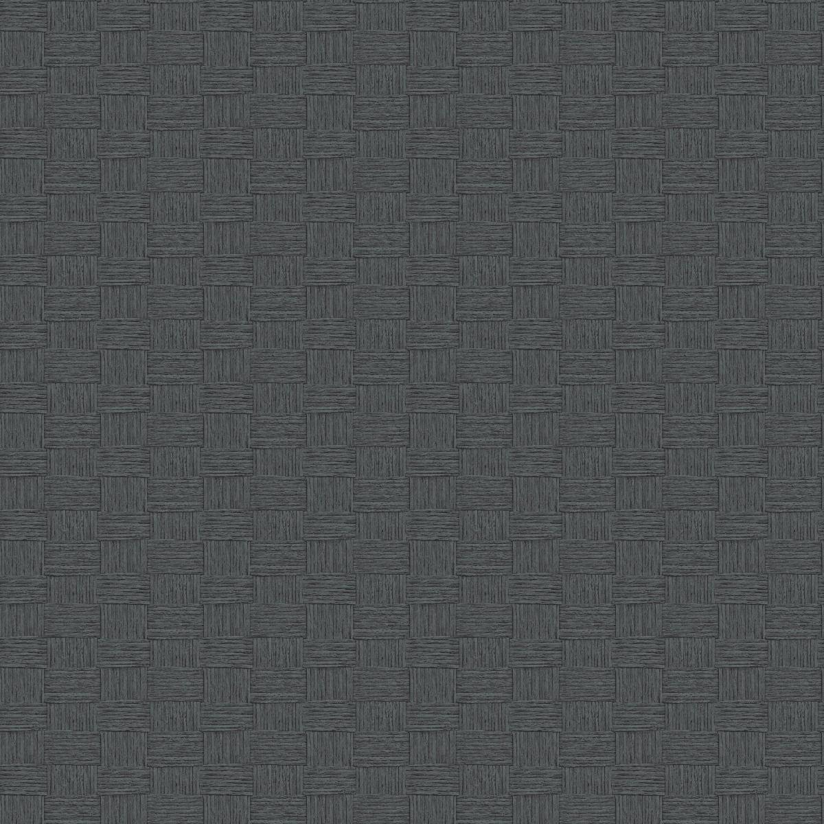 Seabrook Seagrass Weave Black Wallpaper