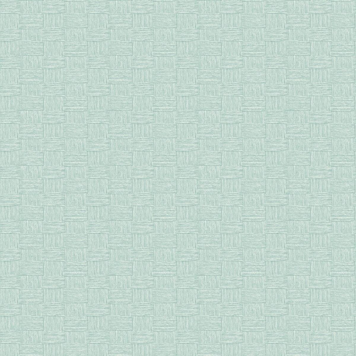 Seabrook Seagrass Weave Robins Egg Wallpaper