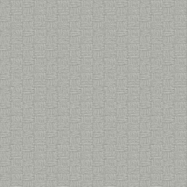 Seabrook Seagrass Weave Cove Gray Wallpaper
