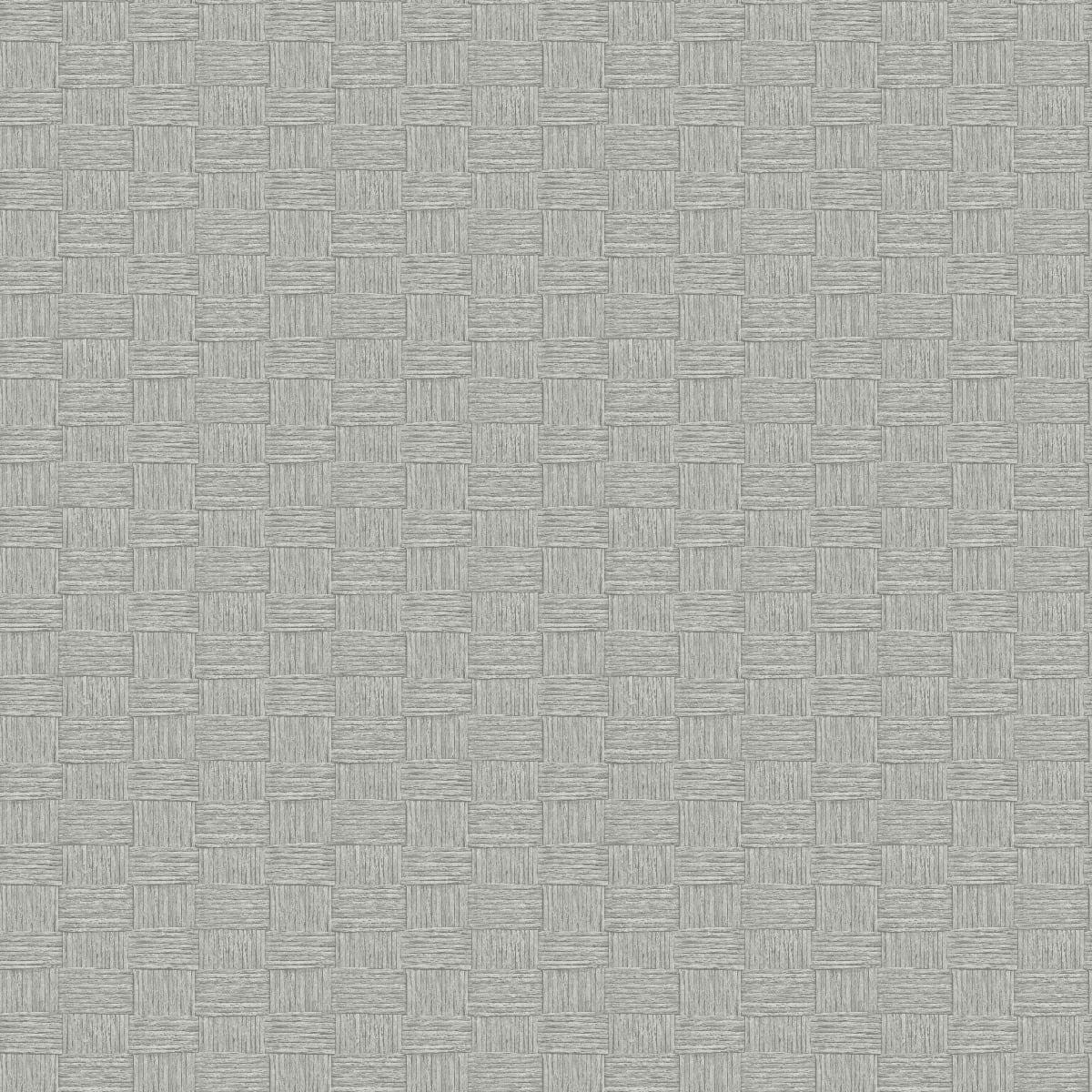 Seabrook Seagrass Weave Grey Wallpaper