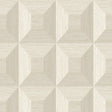 Seabrook Squared Away Geometric Sand Dollar Wallpaper