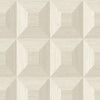 Seabrook Squared Away Geometric Sand Dollar Wallpaper