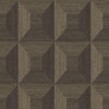 Seabrook Squared Away Geometric Brown Wallpaper
