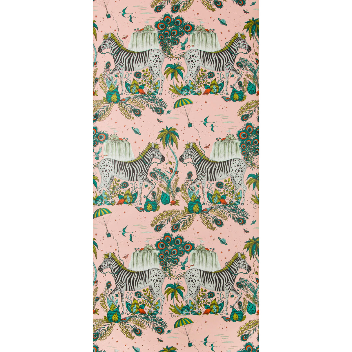 Clarke & Clarke LOST WORLD PINK Wallpaper