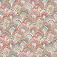 JF Fabrics 10010 Coral/Pink/Raspberry/Blue/Ivory/Green (44) Wallpaper
