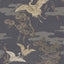 JF Fabrics 9084 Charcoal Grey/Gold/Beige/Tan (98) Wallpaper