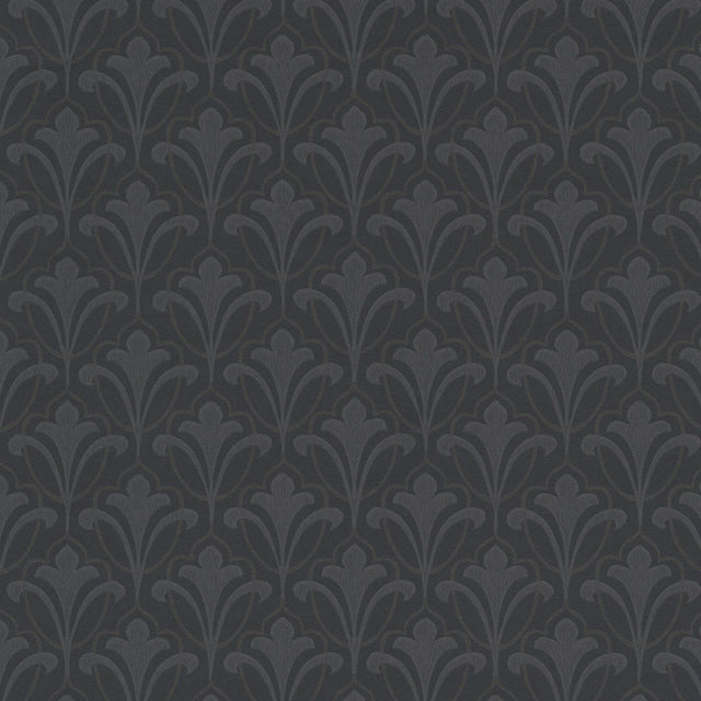 JF Fabrics 52109 Black (97) Wallpaper