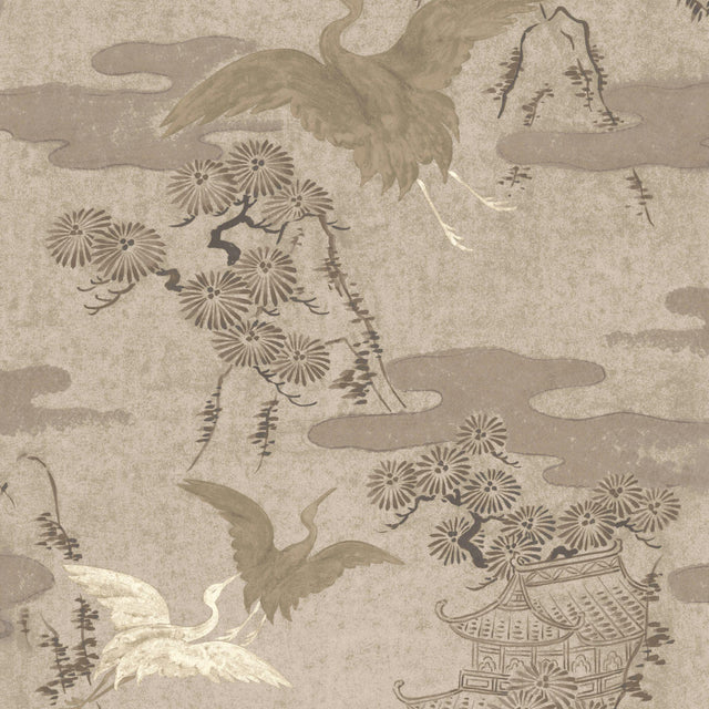 JF Fabrics 9062 Beige/Cream/Brown & Ivory (36) Wallpaper