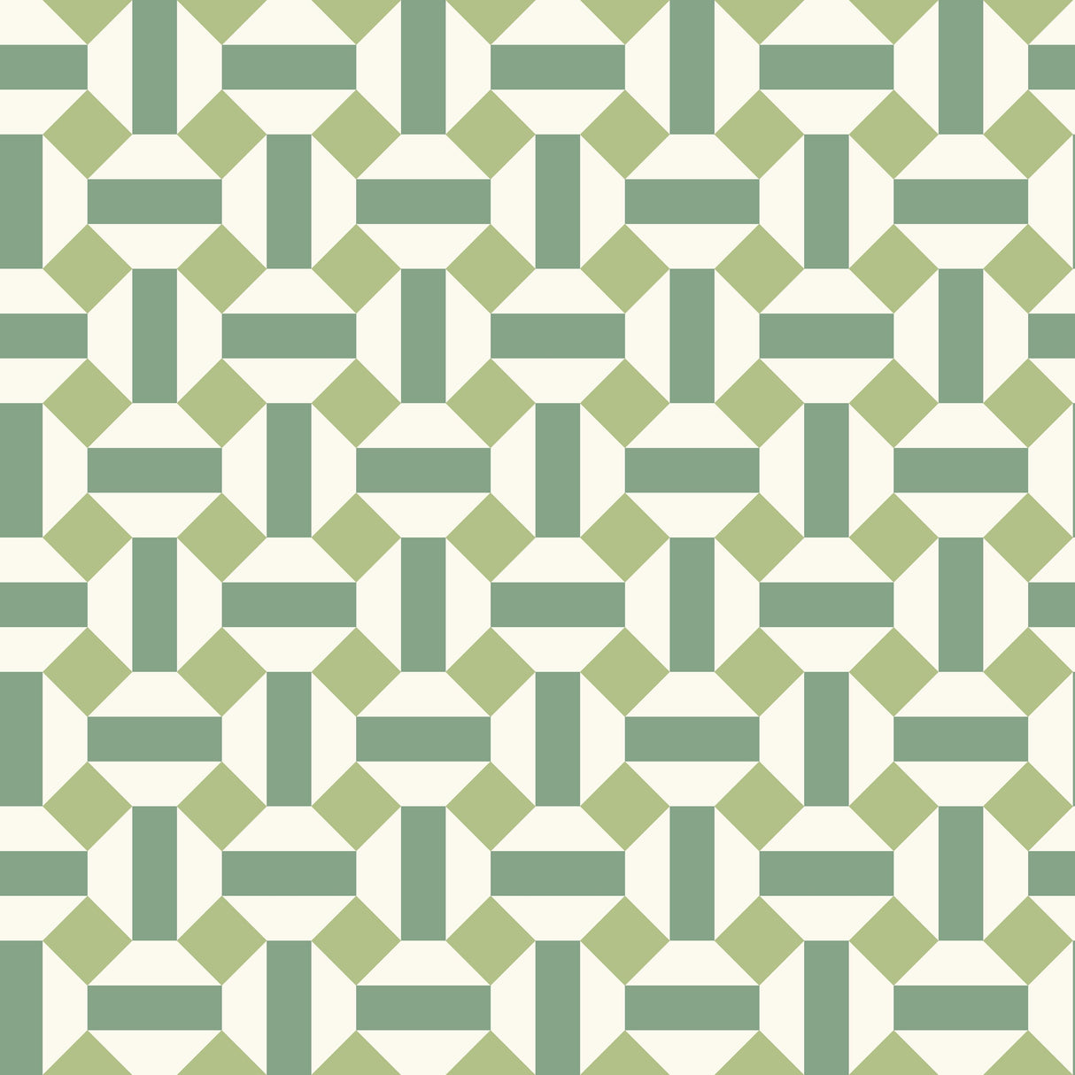 Cole & Son ALICATADO LEAF GREENS ON CHALK Wallpaper