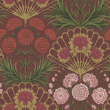 Cole & Son Flamenco Fan Rose/Brt Rouge/M Gold/Crimson Wallpaper