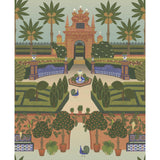Cole & Son ALCAZAR GARDENS TERRACOTTA/SPRING GR/MULTI Wallpaper